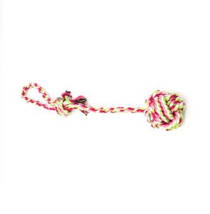 Striped Rope Dog Puppy Pet Chew Toy Knots Large Cotton Strengthen Teeth Ball