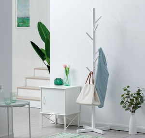 Coat Rack Wooden White
