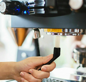 Plastic Nylon Coffee Machine Cleaning Brush Espresso Coffee Brush 14cm Black