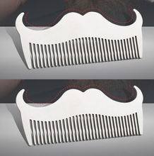 Load image into Gallery viewer, Stainless Steel Beard Comb Anti-Static Barber Shop Styling Tool
