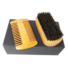 Load image into Gallery viewer, Shaping Styling Beard Comb Beard Brush Set
