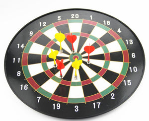 17" Magnetic Kids Toy Play Dart Board Dartboard with 6 Darts