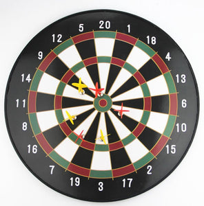 17" Magnetic Kids Toy Play Dart Board Dartboard with 6 Darts
