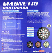 Load image into Gallery viewer, 17&quot; Magnetic Kids Toy Play Dart Board Dartboard with 6 Darts
