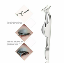 Load image into Gallery viewer, False Eyelashes Clip Eyelash Tweezers Applicator Eye Lash Aid Forcep Tools
