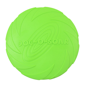 Rubber Frisbee Toy Soft Chew Bite Flying Discs Training Interactive 15cm