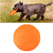 Load image into Gallery viewer, Rubber Frisbee Toy Soft Chew Bite Flying Discs Training Interactive 15cm
