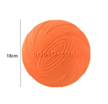 Load image into Gallery viewer, Rubber Frisbee Toy Soft Chew Bite Flying Discs Training Interactive 18cm
