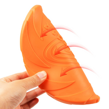 Load image into Gallery viewer, Rubber Frisbee Toy Soft Chew Bite Flying Discs Training Interactive 18cm
