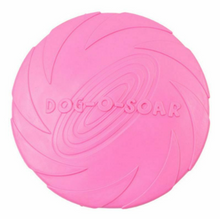 Load image into Gallery viewer, Rubber Frisbee Toy Soft Chew Bite Flying Discs Training Interactive 18cm
