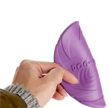 Load image into Gallery viewer, Rubber Frisbee Toy Soft Chew Bite Flying Discs Training Interactive Puppy 15cm
