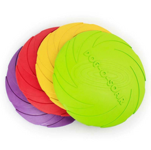 Load image into Gallery viewer, Rubber Frisbee Toy Soft Chew Bite Flying Discs Training Interactive Puppy 15cm
