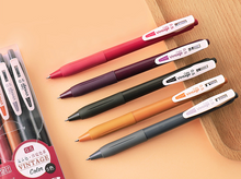 Load image into Gallery viewer, Gel Pen 0.5mm 5PCS Black Grey Camel Red Purple 5 Color
