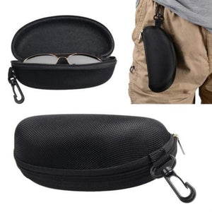 Portable Hard Shell Zip Eyewear Case Sunglasses Clam Protector