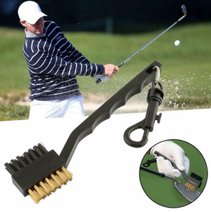Double Sided Golf Club Brush Tool Kit Groove Cleaner Tool