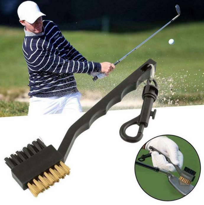 Double Sided Golf Club Brush Tool Kit Groove Cleaner Tool