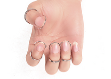 Load image into Gallery viewer, 4Pcs Stainless Steel Finger Thumb Picks for Banjo Ukulele Guitar Pick Plectrums
