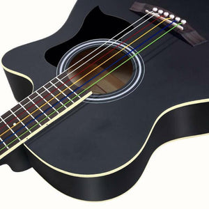 Acoustic Guitar Strings 6PCS Steel Guitar Strings Colorful
