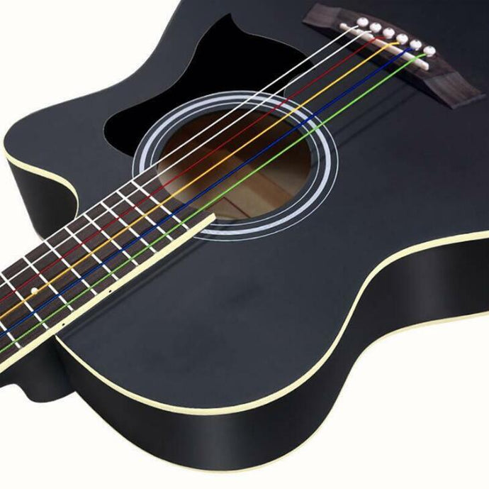 Acoustic Guitar Strings 6PCS Steel Guitar Strings Colorful