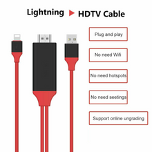 Load image into Gallery viewer, 8 Pin to HDMI Cable HD TV Adapter Cable For iPhone
