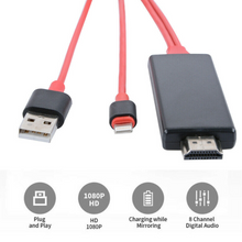 Load image into Gallery viewer, 8 Pin to HDMI Cable HD TV Adapter Cable For iPhone
