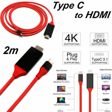 Load image into Gallery viewer, USB-C Type C to HDMI Cable 4K HD TV Converter Adapter For Samsung Huawei Macbook

