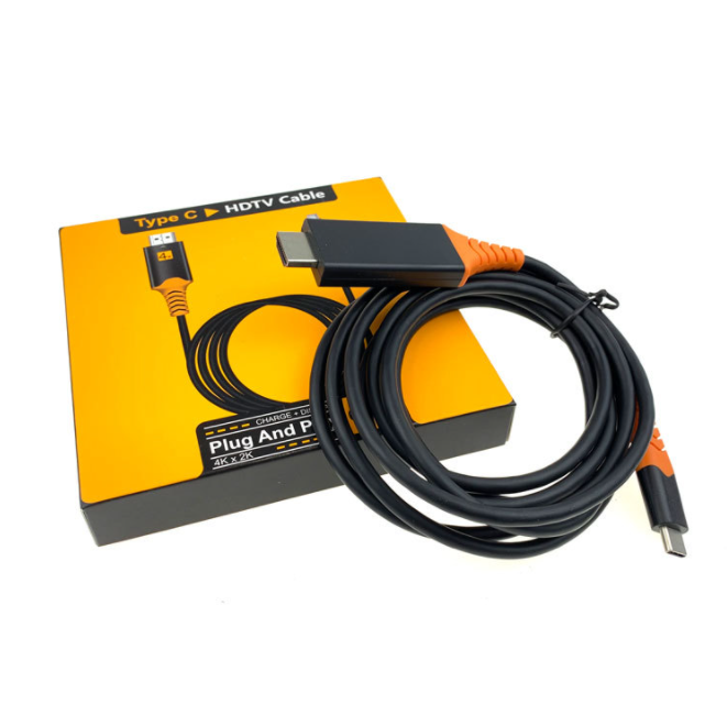 USB-C Type C to HDMI Cable 4K HD TV Converter Adapter For Samsung Huawei Macbook