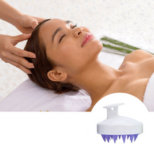 Load image into Gallery viewer, Silicone Hair Scalp Massager Brush Massaging Shampoo Brush
