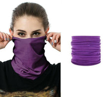 Load image into Gallery viewer, Face Mask Snood Scarf Unisex Purple
