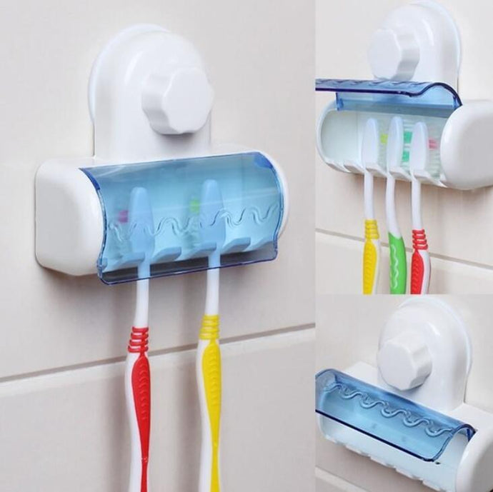 Toothbrush Suction Holder Wall Mount Stand Rack