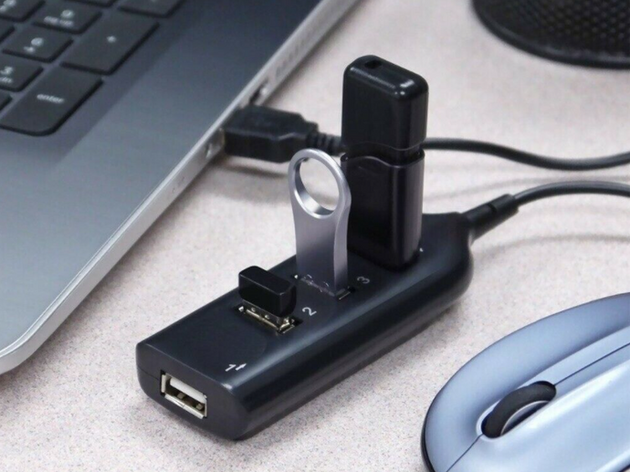 4 Port USB 2.0 Hub USB Splitter Adapter