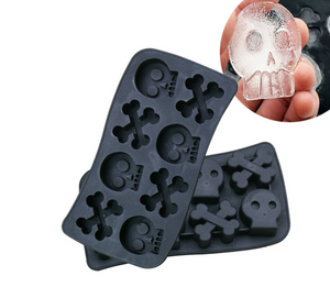 Skull Cross Bones Silicone Mold Whiskey Mould Ice Cube Maker
