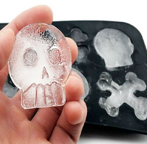 Skull Cross Bones Silicone Mold Whiskey Mould Ice Cube Maker