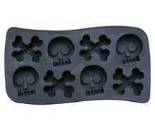 Load image into Gallery viewer, Skull Cross Bones Silicone Mold Whiskey Mould Ice Cube Maker
