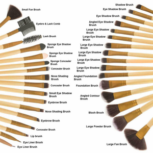 Makeup Brushes Set Foundation Blending Power Blush Eyeshadow