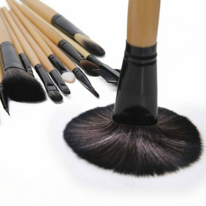 24 Pieces Make Up Brush Set with Travel Pouch