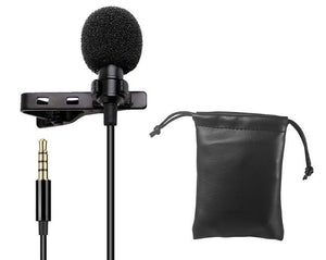 Mini Mic Microphone For Cell Phone PC Recording 3.5mm Clip-on Lapel
