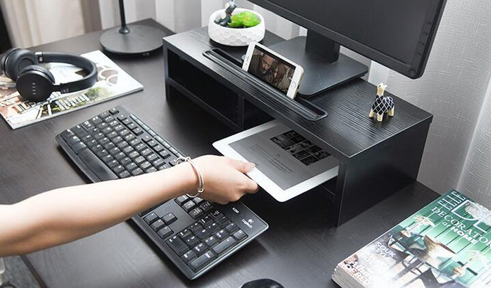 Monitor Stand Desk Shelf Organizer