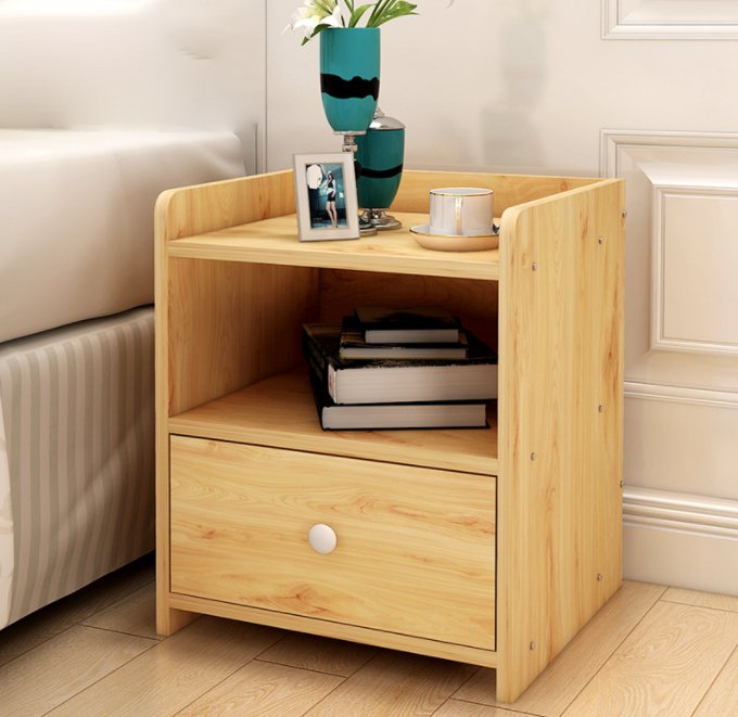 Bedside Table Cabinet Bedroom Furniture Storage Nightstand