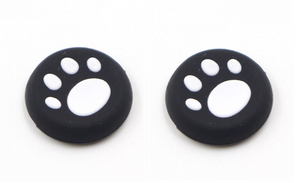 2pcs Silicone Cat Paw Joystick Thumb Stick Grip Caps