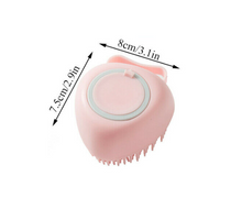 Load image into Gallery viewer, Pet Bath Brush Shampoo Dispenser For Dog Cat Silicone Scrubber Tool
