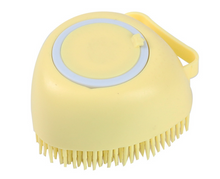 Load image into Gallery viewer, Pet Bath Brush Shampoo Dispenser For Dog Cat Silicone Scrubber Tool
