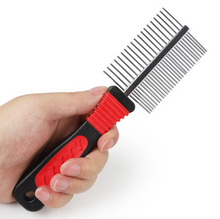 Load image into Gallery viewer, Pet Puppy Cat Metal Double Row Teeth Brush Grooming Hair Comb
