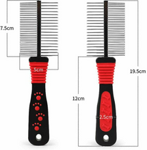 Load image into Gallery viewer, Pet Puppy Cat Metal Double Row Teeth Brush Grooming Hair Comb
