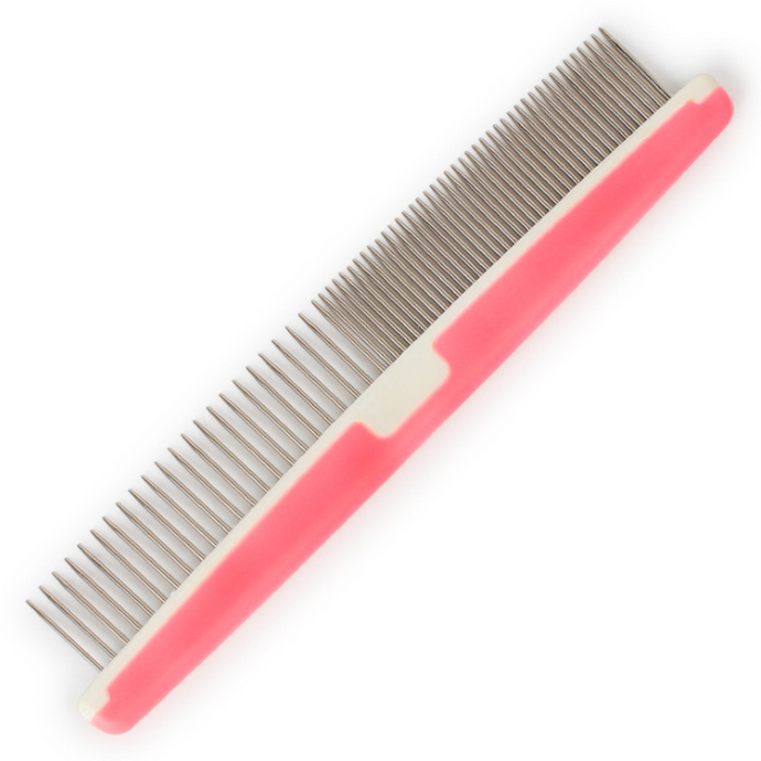 Pet Dog Cat Metal Double Row Teeth Brush Grooming Hair Comb