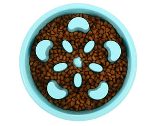 Slow Feed Dog Bowl Pet Feeder Healthy Diet