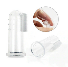 Load image into Gallery viewer, 2PCS Soft Pet Dog Cats Finger Toothbrush Teddy Dog Brush Teeth Tool
