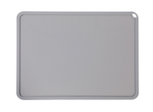 Load image into Gallery viewer, Silicone Pet Feeding Food Mat Waterproof Non-slip Dog Cat Bowl Placemat Grey

