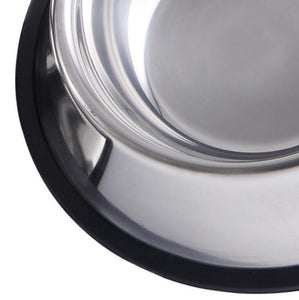 NEW Cat Dog Pet Bowl Non Slip Stainless Steel
