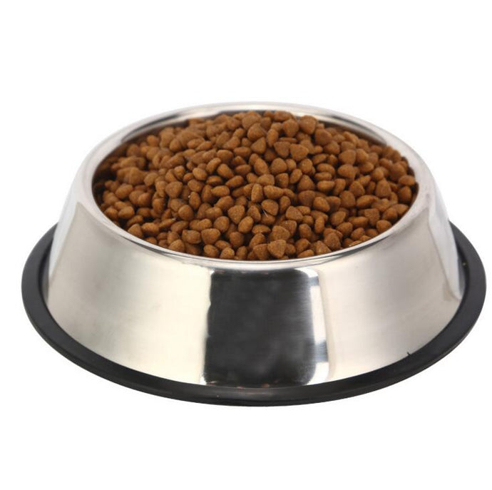 NEW Cat Dog Pet Bowl Non Slip Stainless Steel
